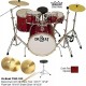 DR.BEAT Drums -  Two Master 522 Dark Red Sparkle