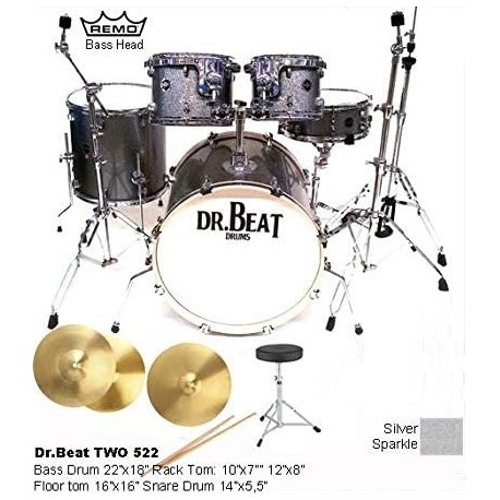 DR.BEAT Drums - Two Master 522 Silver (Promo)