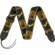 Fender Monogrammed Strap Black/Yellow/Brown (Tracolla)