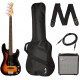 FENDER Affinity Precision PJ Bass LRL 3-Color Sunburst R15 Pack